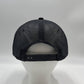 Plain Flat 6P Mesh Trucker Black and Black Mesh 12 pack CF6M1830 Cap Hat