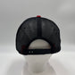 Plain Flat 6P Mesh Trucker Red and Black Mesh 12 pack CF6M1819 Cap Hat