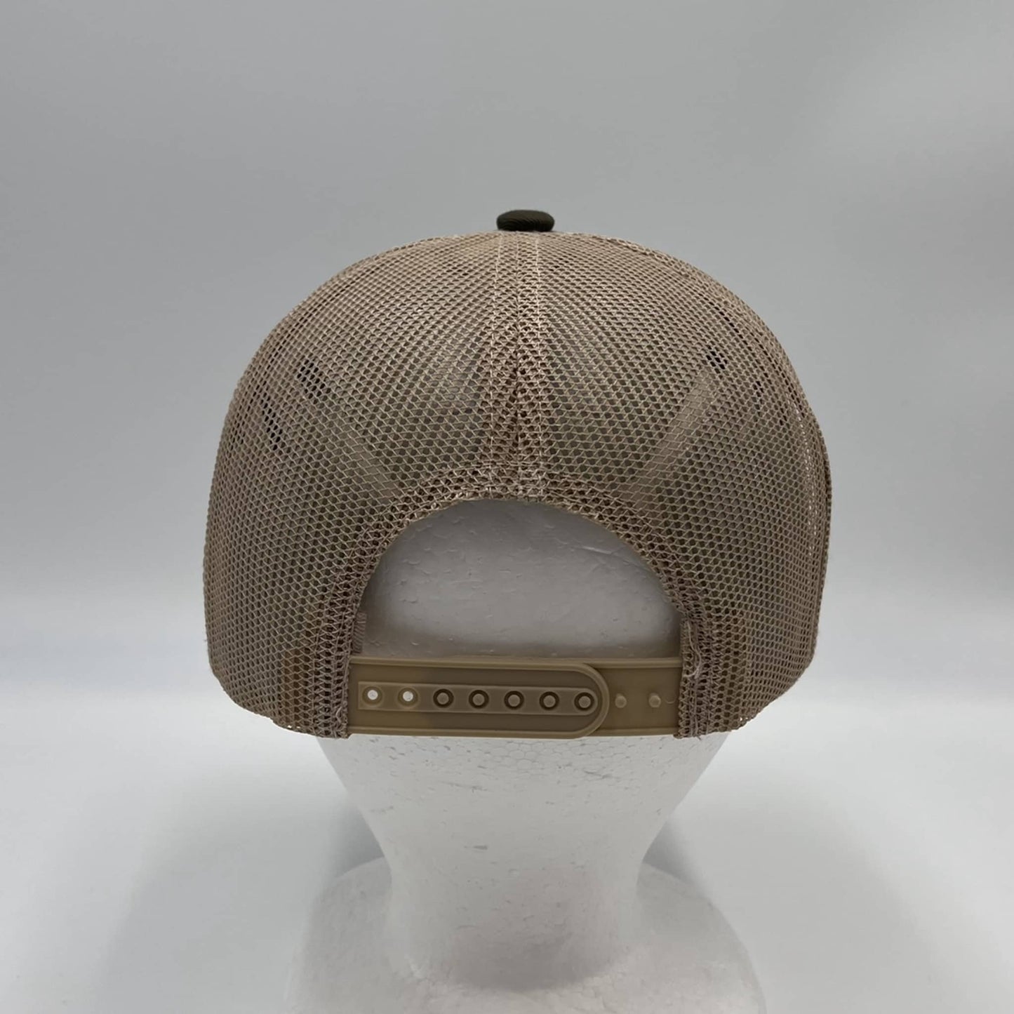Plain Flat 6P Mesh Trucker Army Green and Tan Mesh 12 pack CF6M1818 Cap Hat