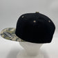 Plain Poly Snapback Black and Digital Green Camo Eyelets/Bill PFS02TC2 Cap Hat