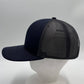 Plain Flat 6P Mesh Trucker Navy Blue and Gray Mesh 12 PACK CF6M1874 Cap Hat