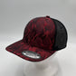 CAMO 6 Panel New Trucker Red Camo and Black Mesh 12 pack NS6TMC7 Cap Hat