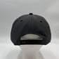 Plain Poly Snapback Dark Gray and Black Eyelets/Bill 12 pack PFS0531 Cap Hat