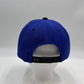 Plain Poly Snapback Blue and Black Lid 12 pack PFS02T20 Cap Hat