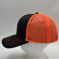 Plain Curve 6 Panel Trucker Gray and Orange Mesh 12 pack CTM1111 Cap Hat
