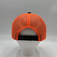 Plain Curve 6 Panel Trucker Gray and Orange Mesh 12 pack CTM1111 Cap Hat