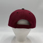 Plain Two Tone Velcro Burgandy and Black Eyelets/Bill 12 pack PCV0229 Cap Hat