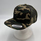 Plain Poly Snapback Camo Green and Camo Green Mesh 12 pack PFS0554 Cap Hat