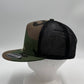 Plain Flat 5P Mesh Trucker Camo and Black Mesh 12 pack CF5M1222 Cap Hat
