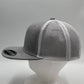 Plain Flat 6P Mesh Trucker Light Gray and White Mesh 12 pack CF6M1872 Cap Hat