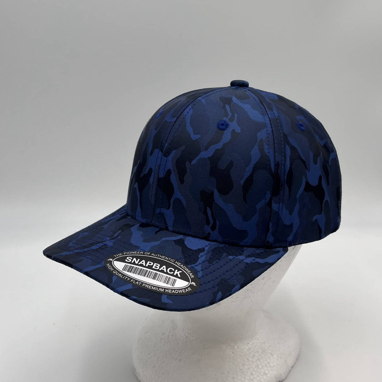 CAMO 6 Panel New Trucker Blue Camo 12 pack NS6TMC10 Cap Hat