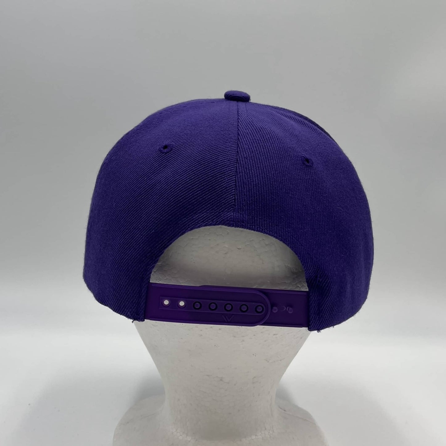 Alpha Omega Cap Plain Poly Snapback Purple 12 pack PFS0526 Cap Hat