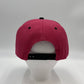 Plain Poly Snapback Pink and Black Lid 12 pack PFS02T22 Cap Hat