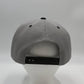 Plain Poly Snapback Light Gray and Black Eyelets/Bill 12 pack PFS0567 Cap Hat