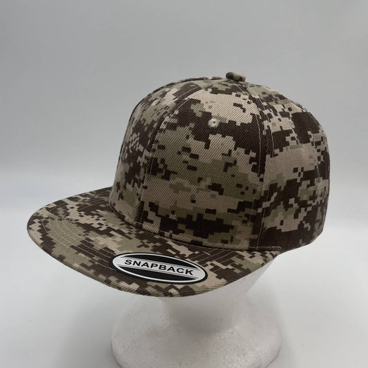 Plain Poly Snapback Digital Camo 12 pack PFS0535 Cap Hat