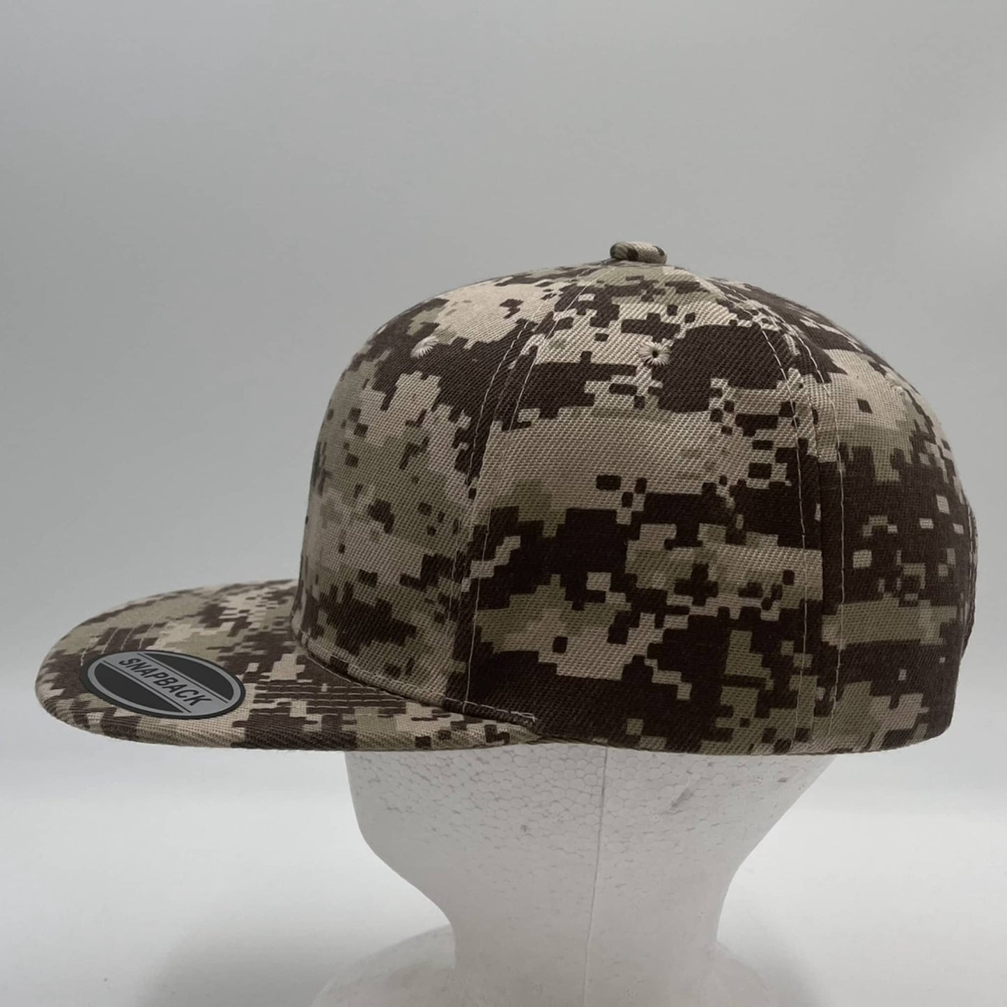 Plain Poly Snapback Digital Camo 12 pack PFS0535 Cap Hat