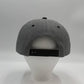 Plain Poly Snapback Dark Textured Gray and Black Eyelets/Bill 12 pack PFS0565 Cap Hat