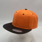 Plain Poly Snapback Orange and Black Eyelets/Bill 12 pack PFS0539 Cap Hat