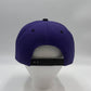 Plain Poly Snapback Purple and Black Lid 12 pack PFS02T21 Cap Hat