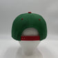 Plain Poly Snapback Green and Red Eyelets/Bill 12 pack PFS0560 Cap Hat