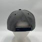 Plain Poly Snapback Dark Textured Gray and Navy Blue Eyelets/Bill 12 pack PFS0563 Cap Hat