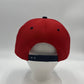 Plain Poly Snapback Red and Navy Blue Lid 12pack PFS02T16 Cap Hat
