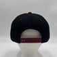 Plain Poly Snapback Black and Burgandy Lid 12 pack PFS02T14 Cap Hat