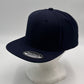 Plain Poly Snapback Navy Blue 12 pack PFS0516 Cap Hat