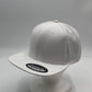 Plain Poly Snapback White 12 pack PFS0515 Cap Hat