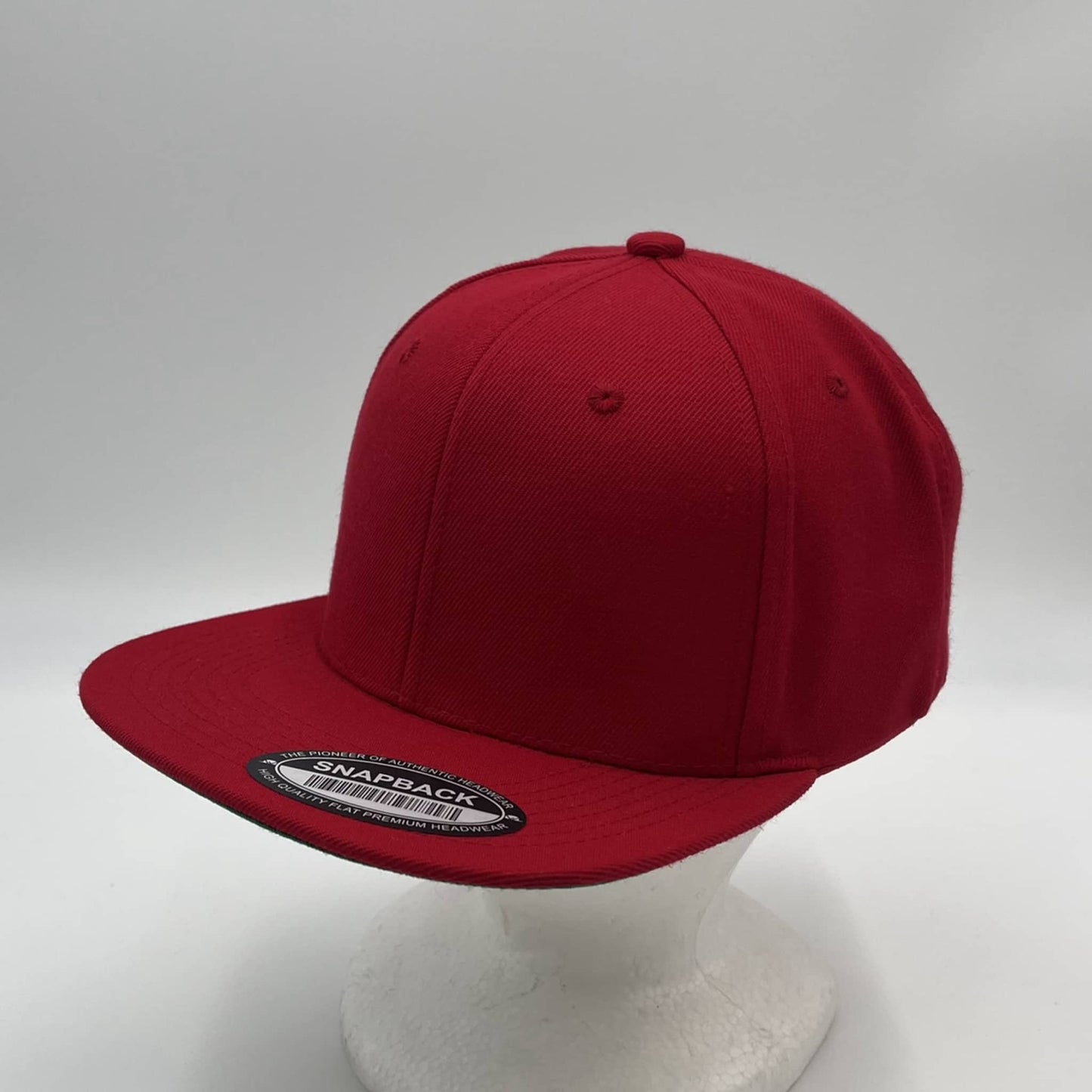 Alpha Omega Cap Plain Poly Snapback Red 12 pack PFS0512 Cap Hat