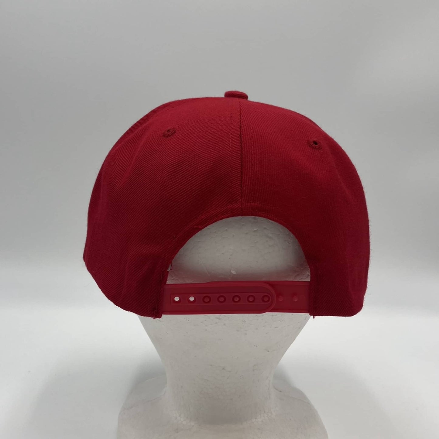 Plain Poly Snapback Red 12 pack PFS0512 Cap Hat