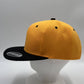 Plain Poly Snapback Yellow and Black Lid 12 pack PFS02T18 Cap Hat