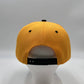Plain Poly Snapback Yellow and Black Lid 12 pack PFS02T18 Cap Hat