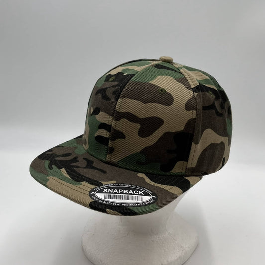 Alpha Omega Cap Plain Poly Snapback Original Camo 12 pack PFS0504 Cap Hat