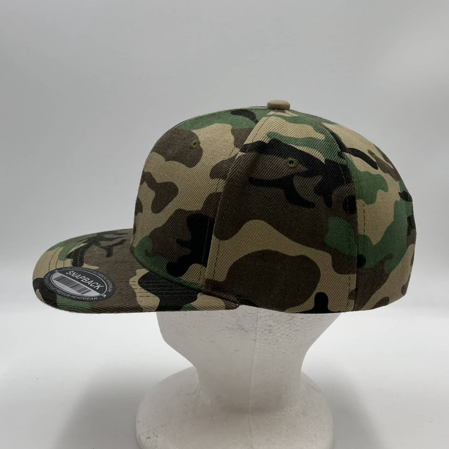 Alpha Omega Cap Plain Poly Snapback Original Camo 12 pack PFS0504 Cap Hat