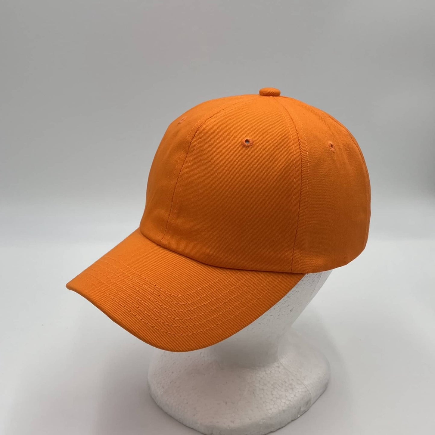 Plain Cotton Cap Orange 12 pack CCW0826 Cap Hat