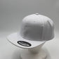 Plain Poly Snapback White 12 pack PFS0505 Cap Hat