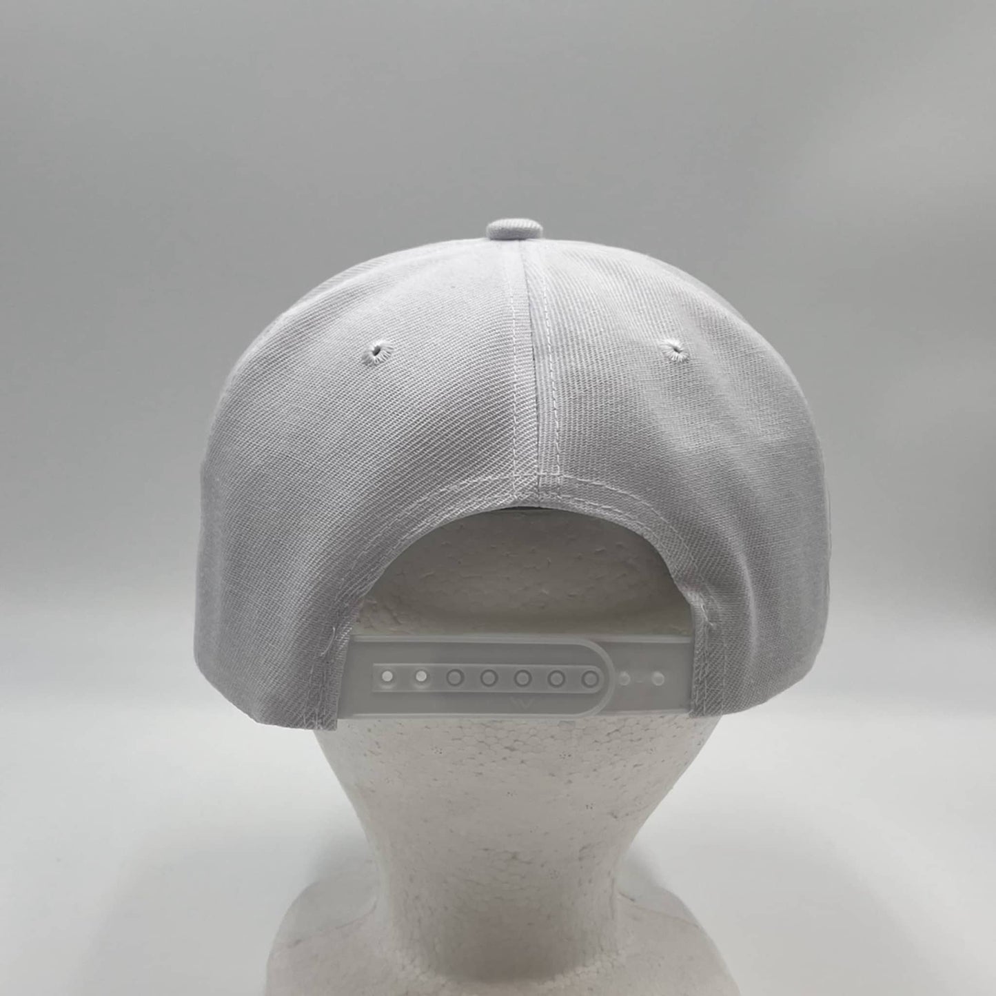 Plain Poly Snapback White 12 pack PFS0505 Cap Hat