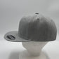 Plain Poly Snapback Texture Light Gray 12 pack PFS0514 Cap Hat