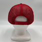 Plain Flat 6P Mesh Trucker Texture light gray and Red Net 12 pack CF6M1837 Cap Hat