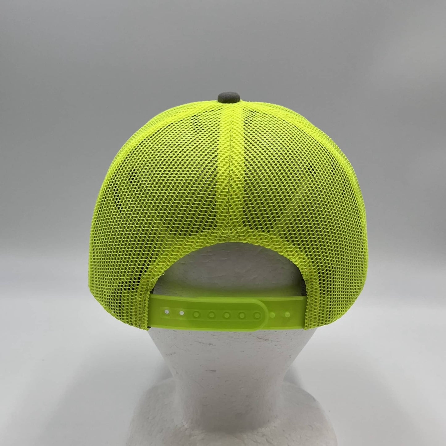 Alpha Omega Cap Plain Flat 6P Mesh Trucker Texture light gray and Neon Yellow Mesh 12 pack CF6M1832 Cap Hat