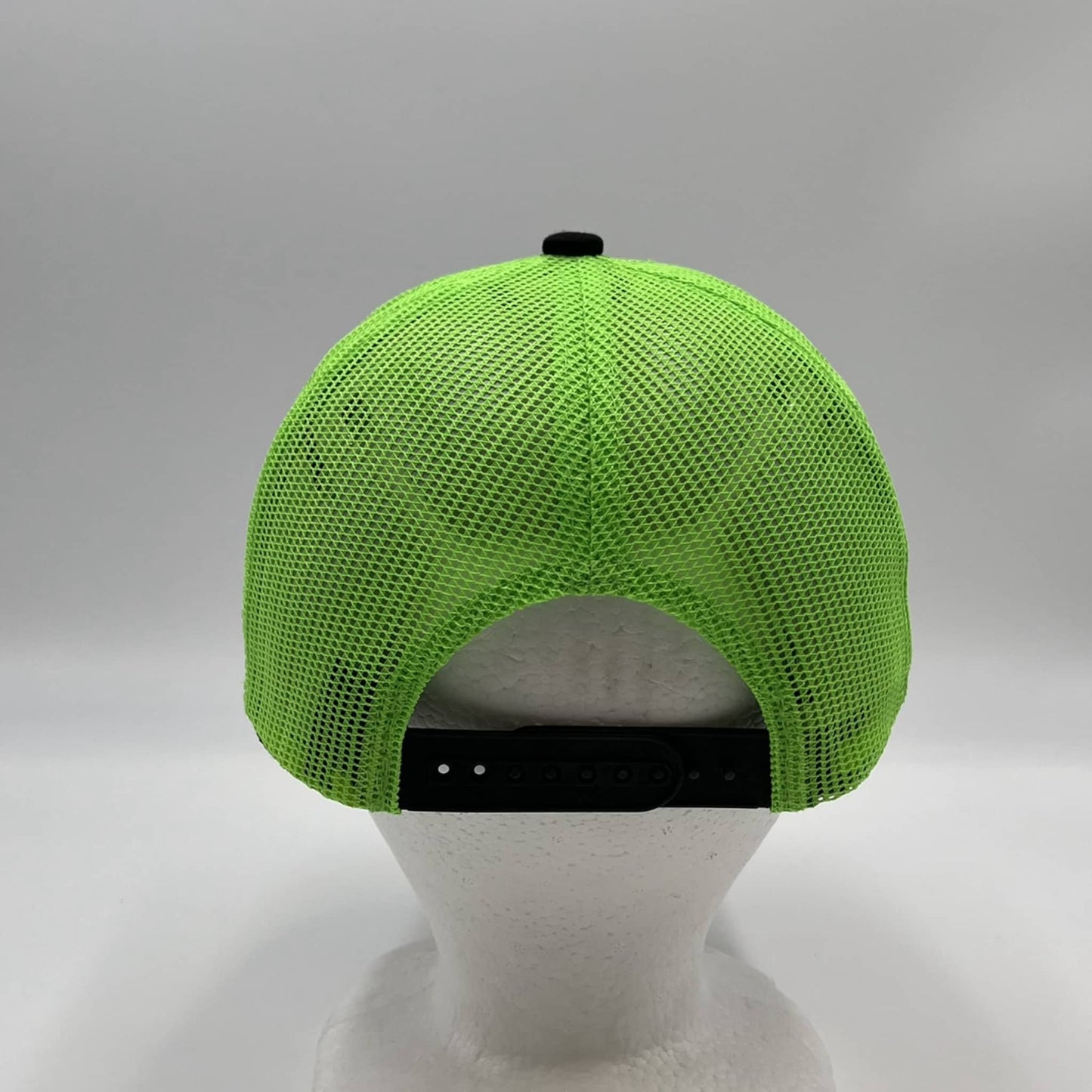 Plain Mesh Velcro Black and Neon Green Mesh 12-pack CTM1143 Cap Hat
