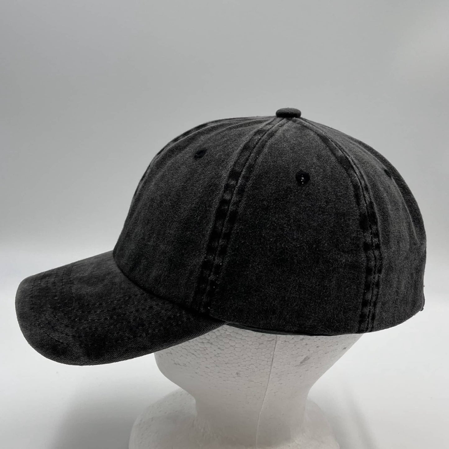 Plain Pigment Dyed Cap Black 12 pack PPDW1901 Cap Hat