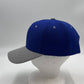 Plain Two Tone Velcro Blue and Gray Eyelets/Bill 12 pack PCV0224 Cap Hat