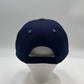 Plain Two Tone Velcro Navy Blue and Dark Gray Eyelets/Bill 12 pack PCV0216 Cap Hat