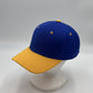 Plain Two Tone Velcro Blue and Yellow Eyelets/Bill 12 pack PCV0220 Cap Hat