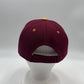 Plain Two Tone Velcro Burgandy and Yellow Eyelets/Bill 12 pack PCV0214 Cap Hat
