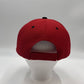 Plain Two Tone Velcro Red and Black Eyelets/Bill 12 pack PCV0212 Cap Hat