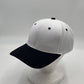 Plain Two Tone Velcro White and Black Eyelets/Bill 12 pack PCV0208 Cap Hat