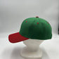 Plain Two Tone Velcro Green and Red Eyelets/Bill 12 pack PCV0206 Cap Hat